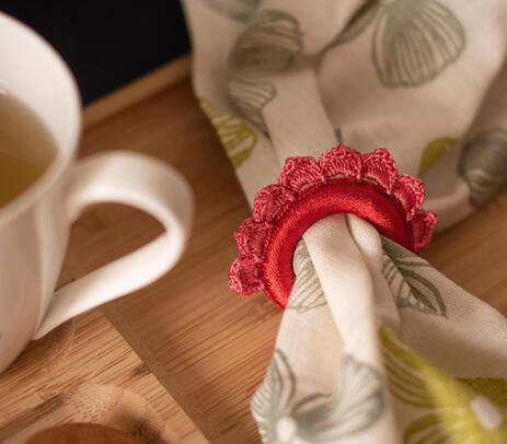 Crochet napkin holders