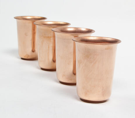 Statement handcrafted copper tumblers