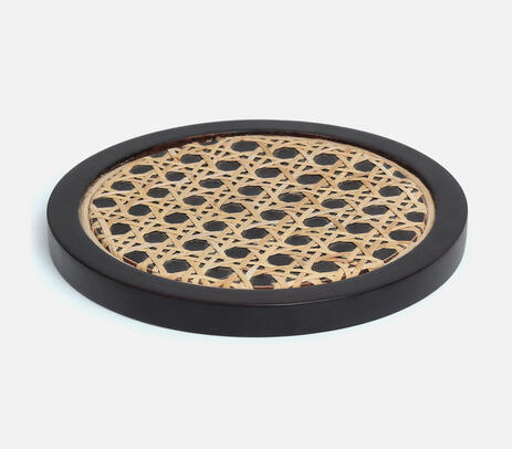 Classic rattan style wicker trivet