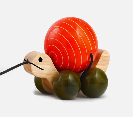 Turned hale wood tuttu turtle toy