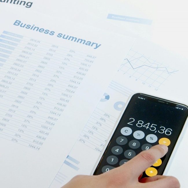 Calculating acounting data