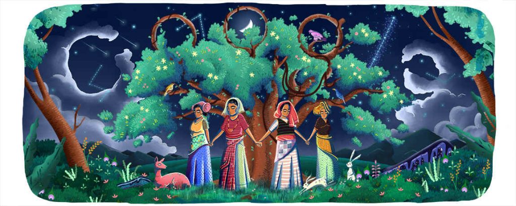 Google celebrates 45th anniversary of the chipko movement